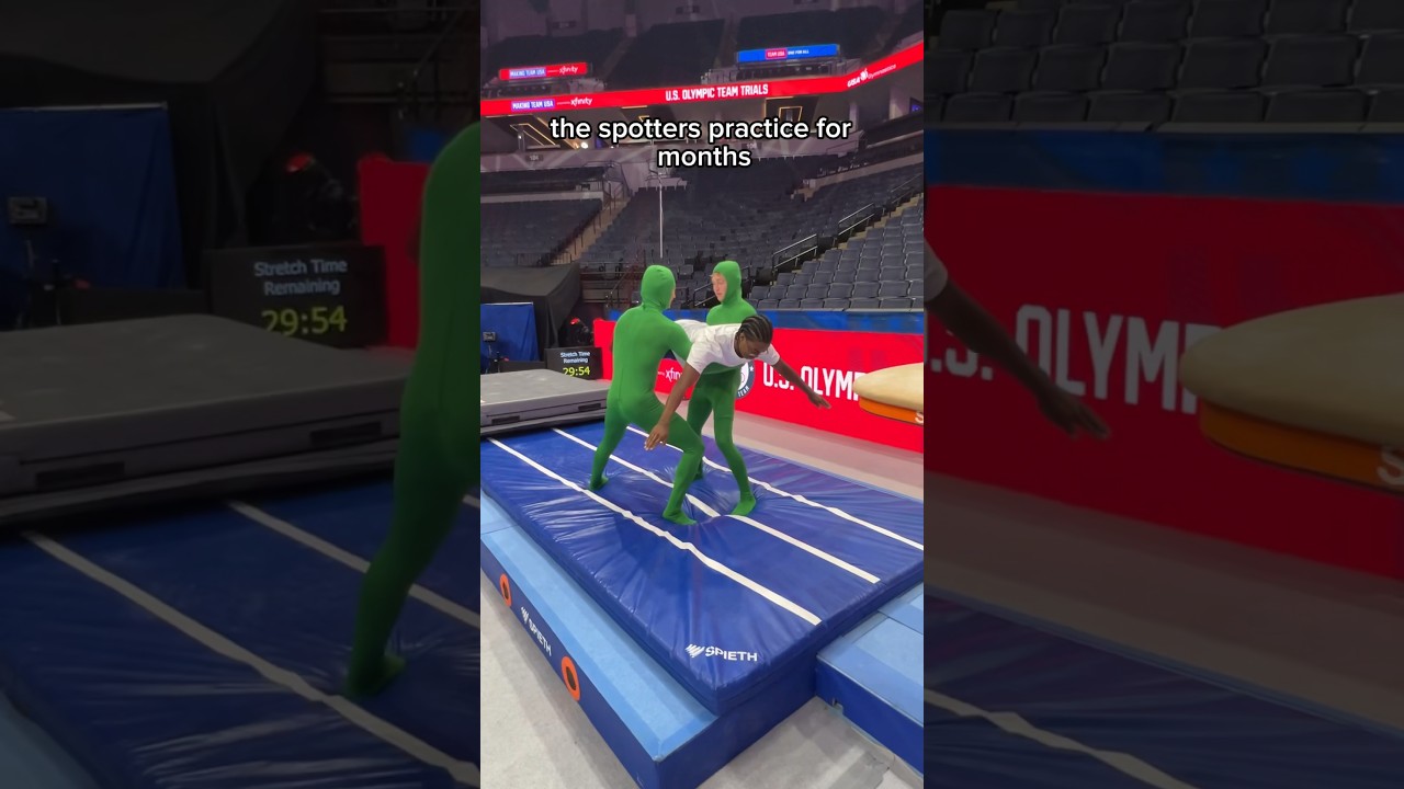 Gymnastics is fake confirmed 🤯 #gymnastics #gymnast #sports #simonebiles #olympics #fail #satire