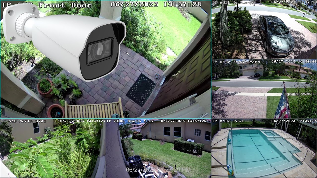Home Security Camera System with 4K AI Cameras, PoE NVR