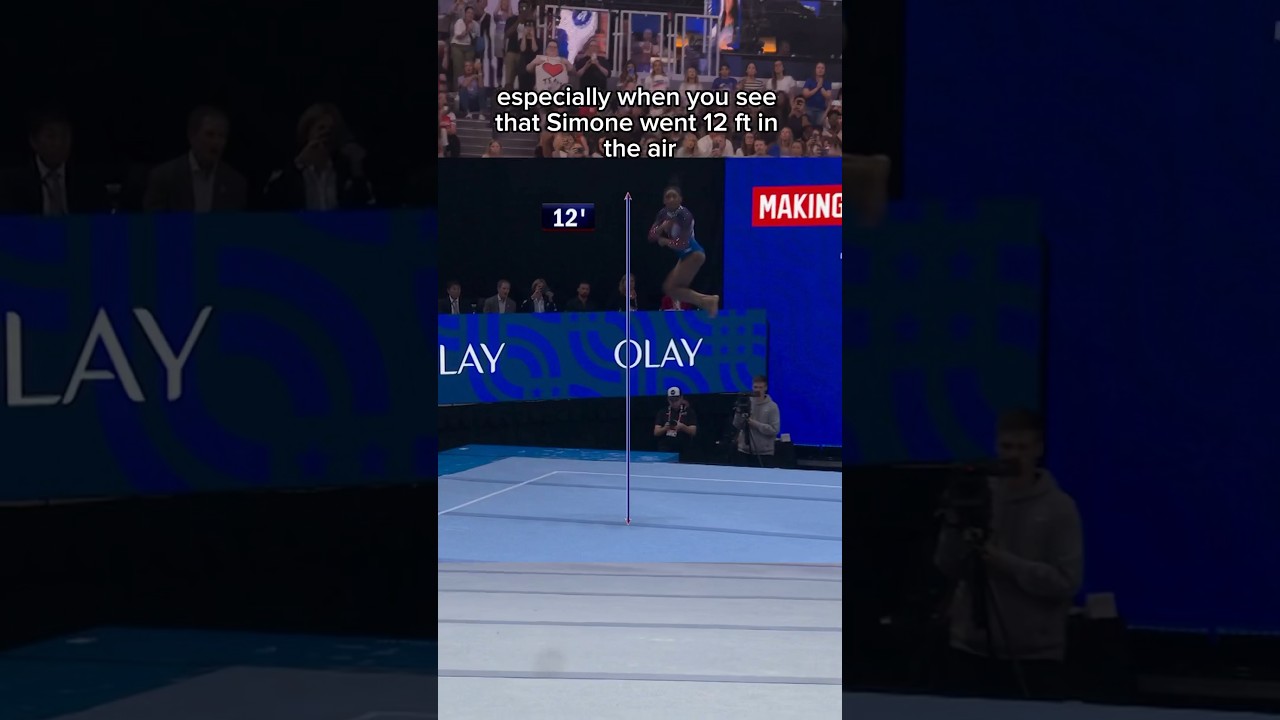 How bouncy is the floor in gymnastics? 🤔 #simonebiles #gymnast #gymnastics #sports #olympics #win