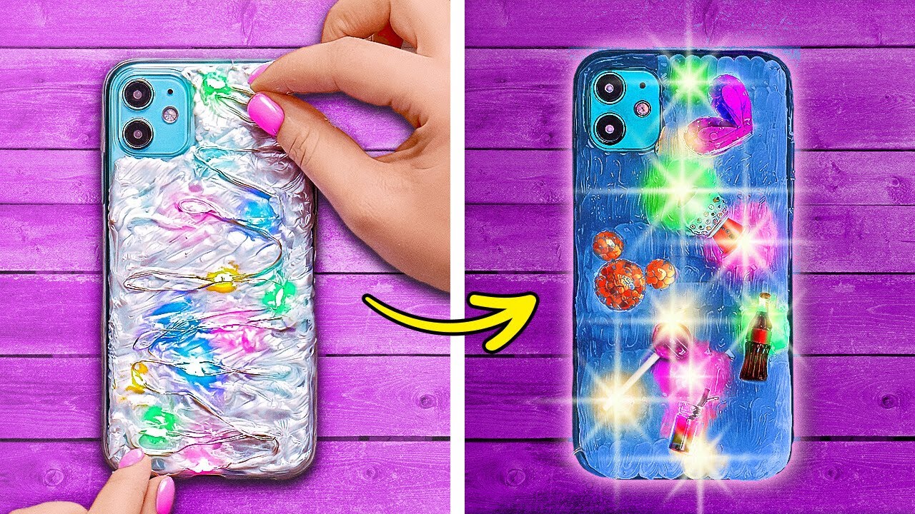 HOW TO DECORATE YOUR PHONE CASE 🎨📱 Cute DIY Phone Cases