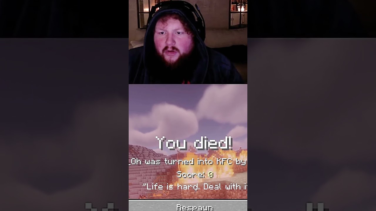 i watched a turkey explode in minecraft