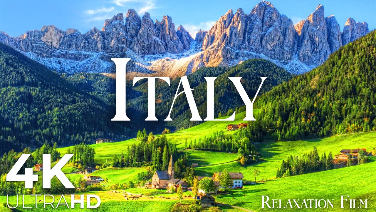 Italy 4K – Relaxation Film with Meditation and Healing Music – 4K Video UltraHD