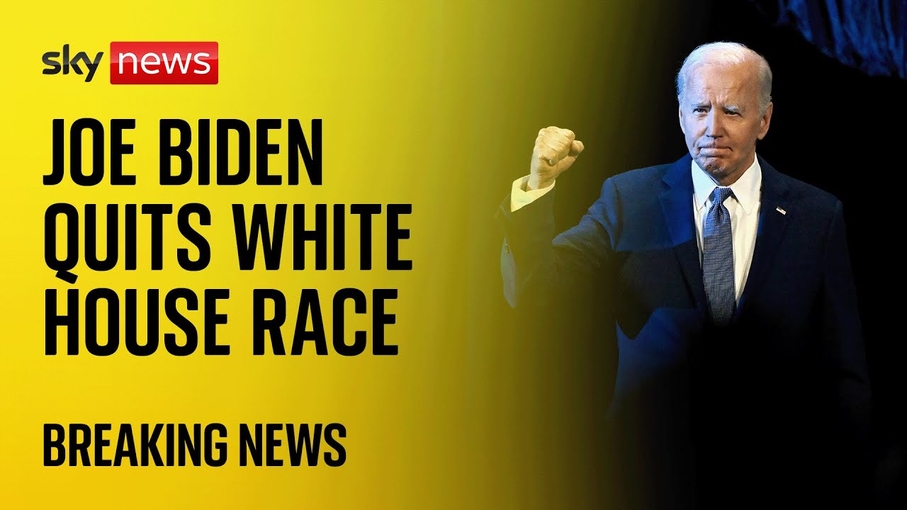 Joe Biden pulls out of 2024 US presidential race – Sky News full coverage