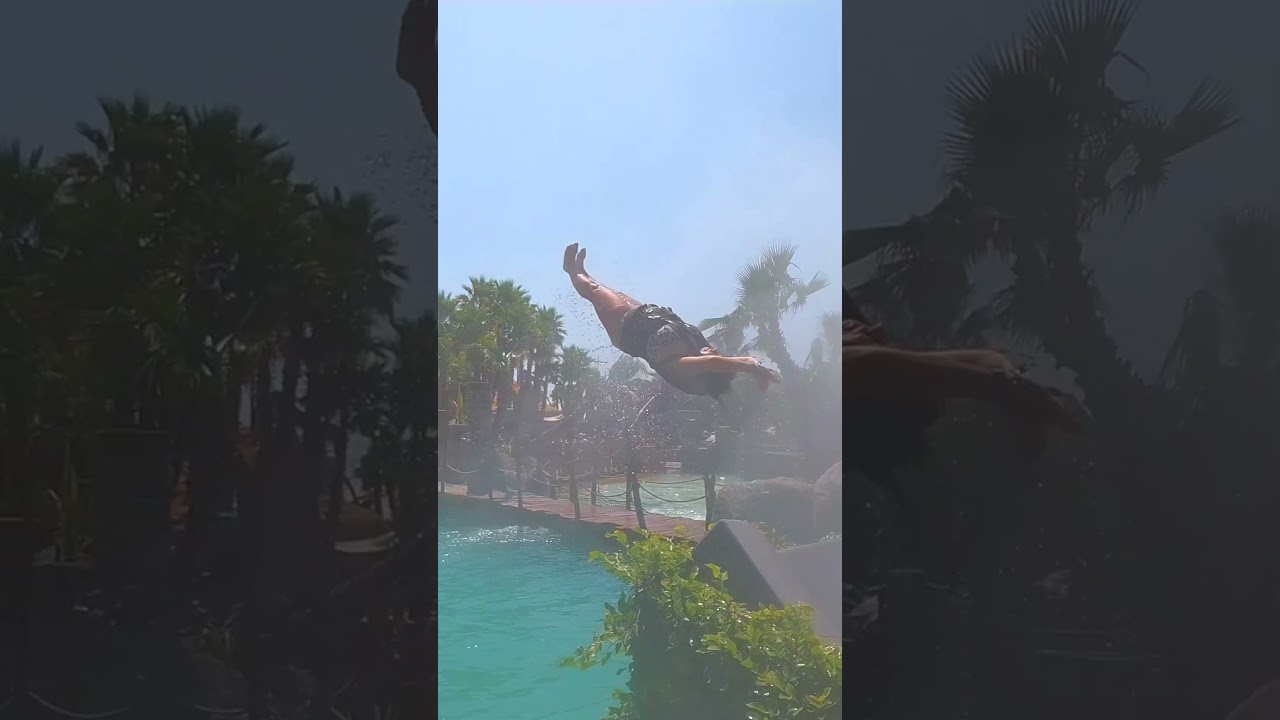 Jungle Jump 🏝️ Water Slide 💦 at Caribe Bay Venice 🇮🇹