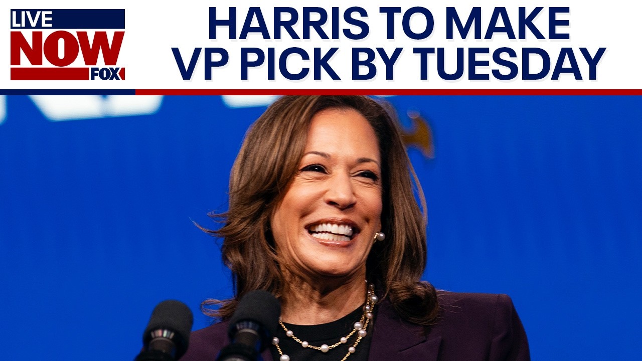 Kamala Harris to announce running mate by Tuesday, per report | LiveNOW from FOX