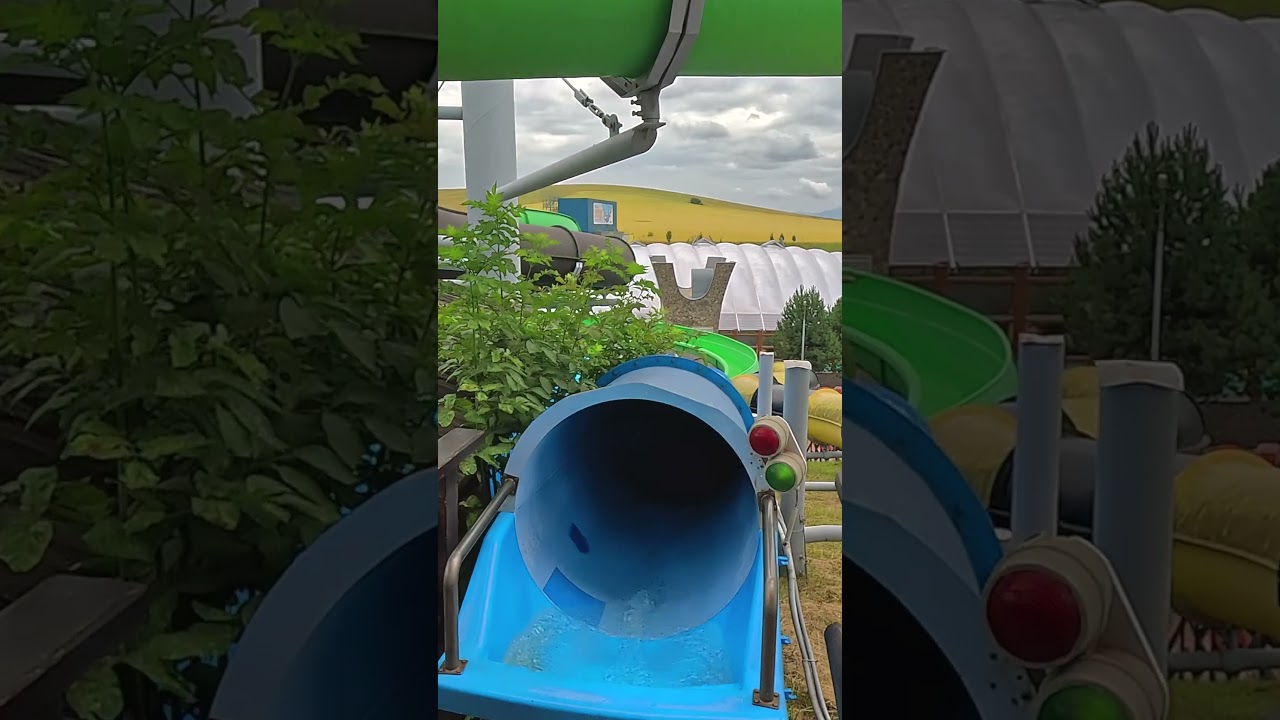 Kamikadze 🐟 Water Slide 💦 at Tatralandia 🇸🇰