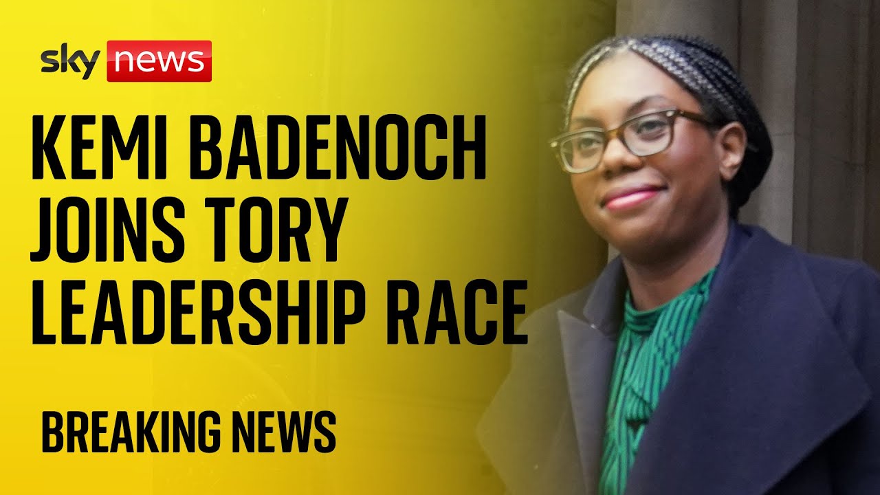 Kemi Badenoch enters Conservative leadership race to replace Rishi Sunak