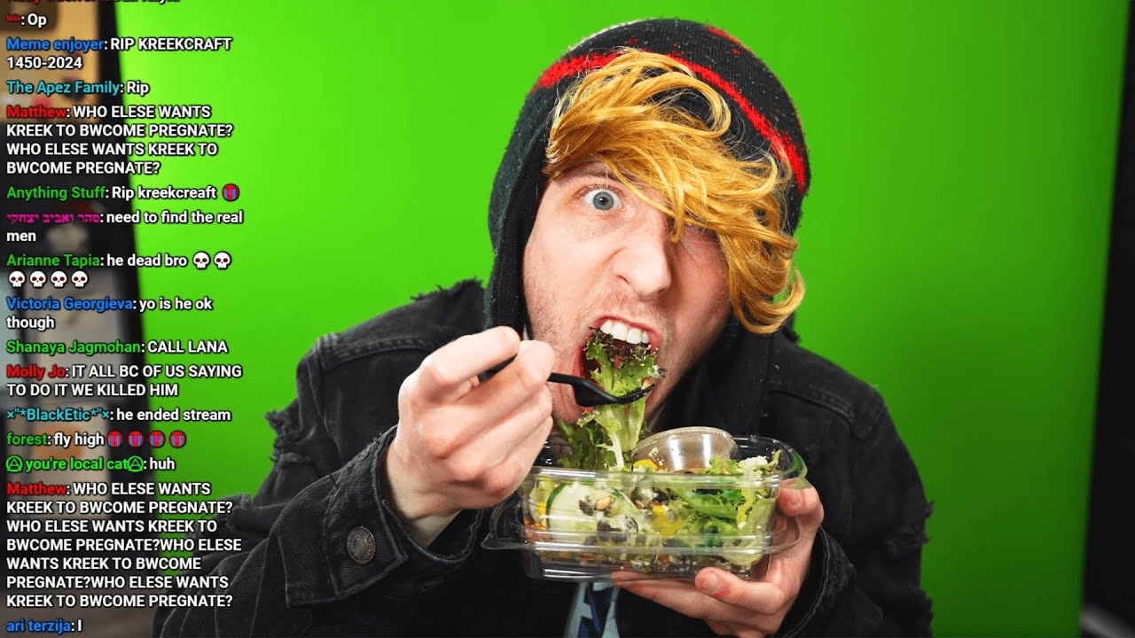KreekCraft Eats Salad For The First Time