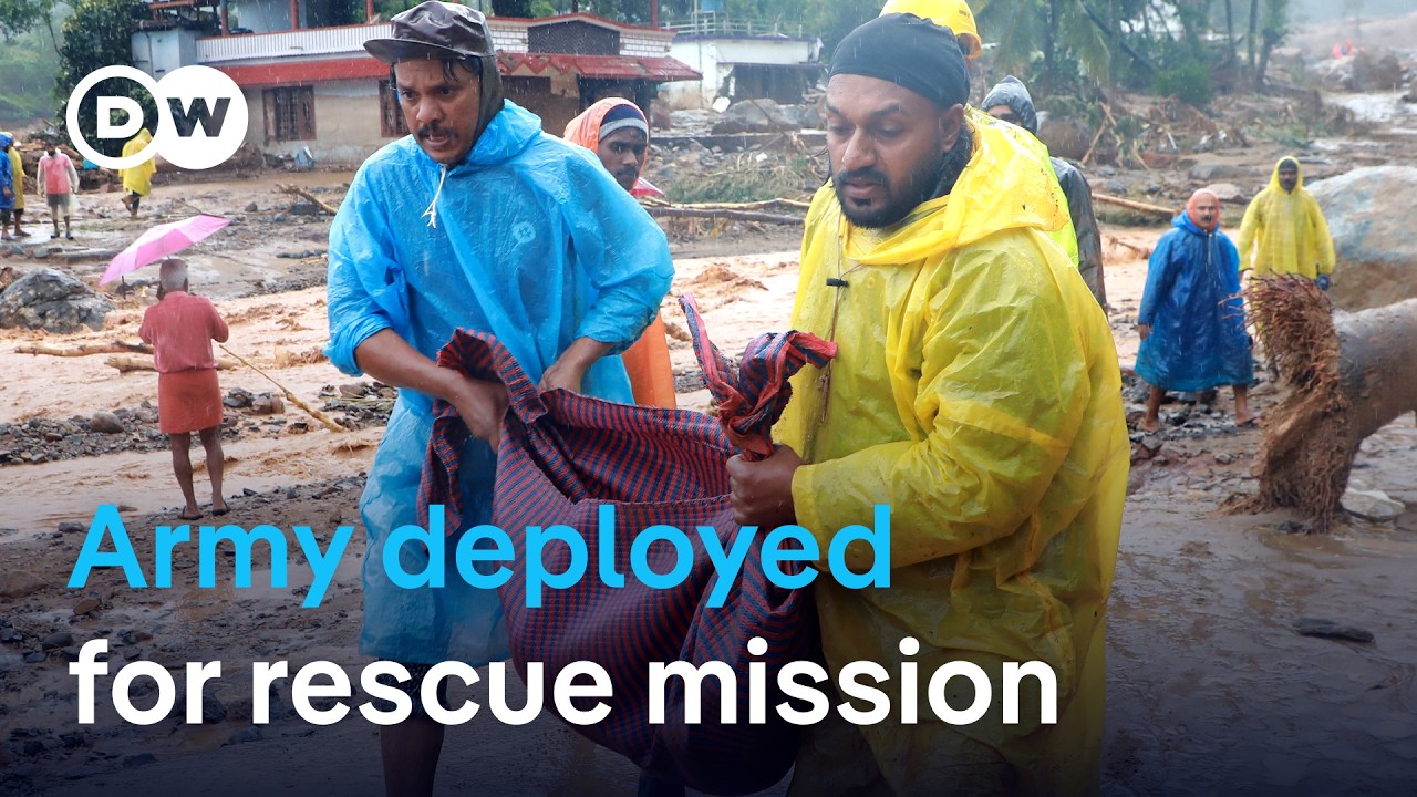 Landslides kill dozens in India’s Kerala state, hundreds feared trapped I DW News