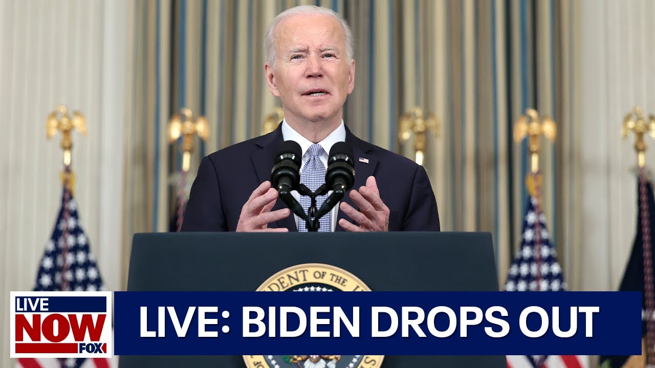 LIVE: Biden drops out, Kamala Harris makes first remarks since news, Secret Service | LiveNOW FOX