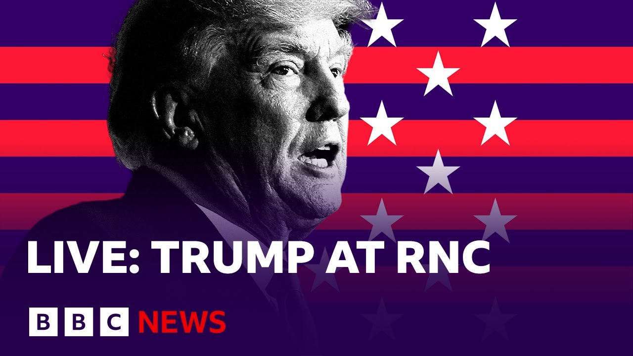 LIVE: Donald Trump set for speech at Day 4 of Republican convention | BBC News