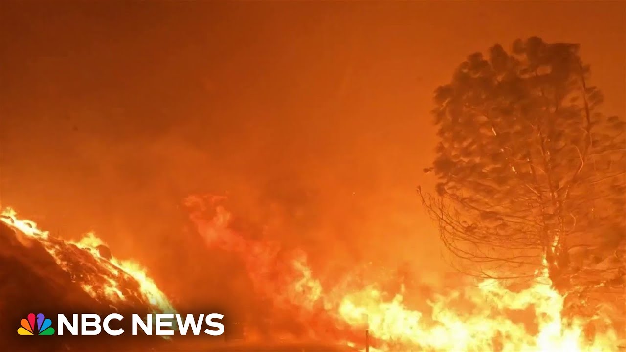 Massive fire rages in Northern California