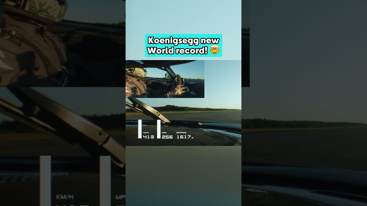 New Koenigsegg 0-400-0km/h world record! 🔥