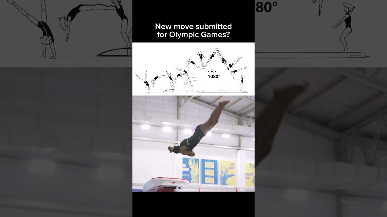 NEW MOVE officially submitted for the Olympics 🤯 #olympics #sports #olympic #gymnast #gymnastics