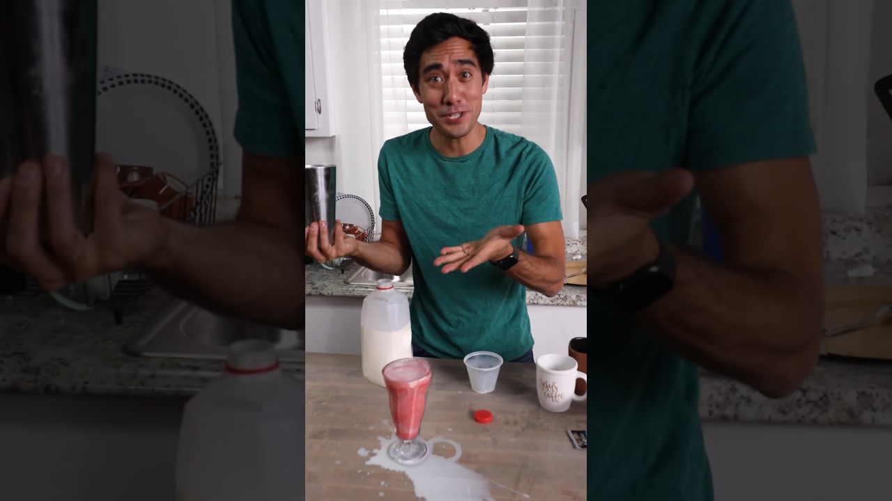 Nothing beats a homemade milkshake 🍓