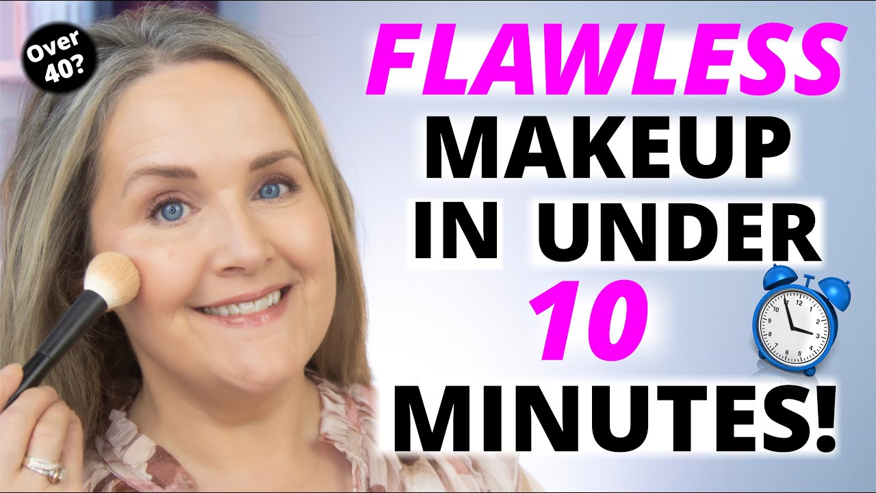 Over 40?? How to Look FLAWLESS in Under 10 Minutes | Mature Skin Makeup Look!