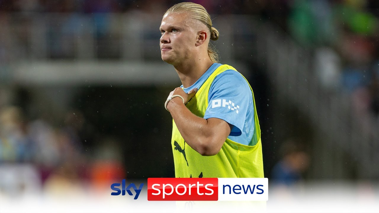 Pep Guardiola says Erling Haaland is suffering with niggles and isn’t fully fit ahead of season