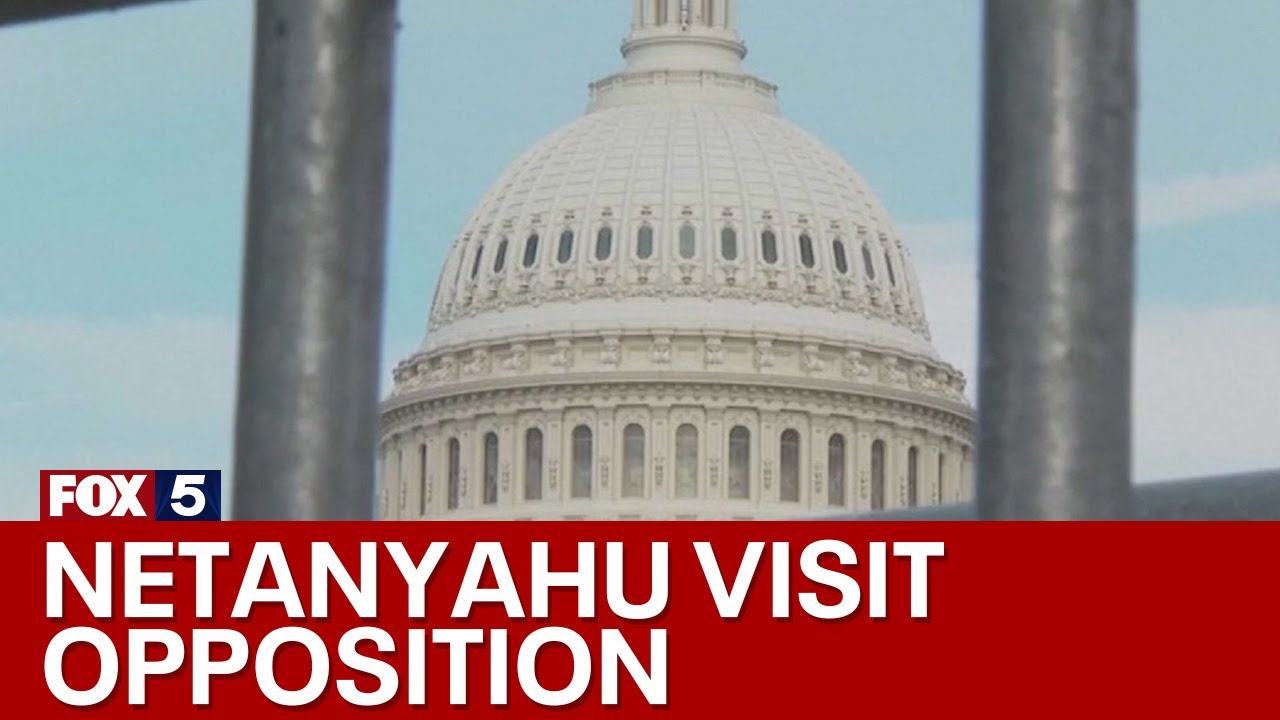 Protesters, lawmakers oppose Netanyahu’s visit | FOX 5 News