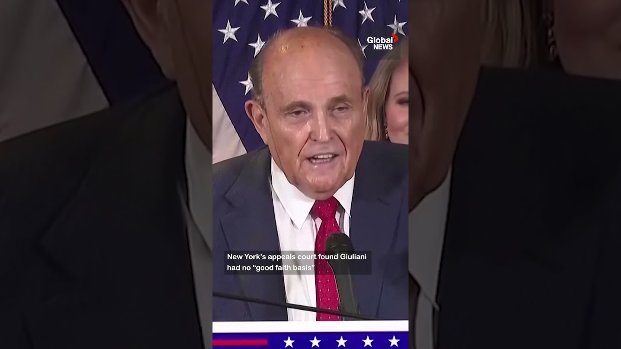 Rudy Giuliani disbarred in NY for false 2020 election fraud claims