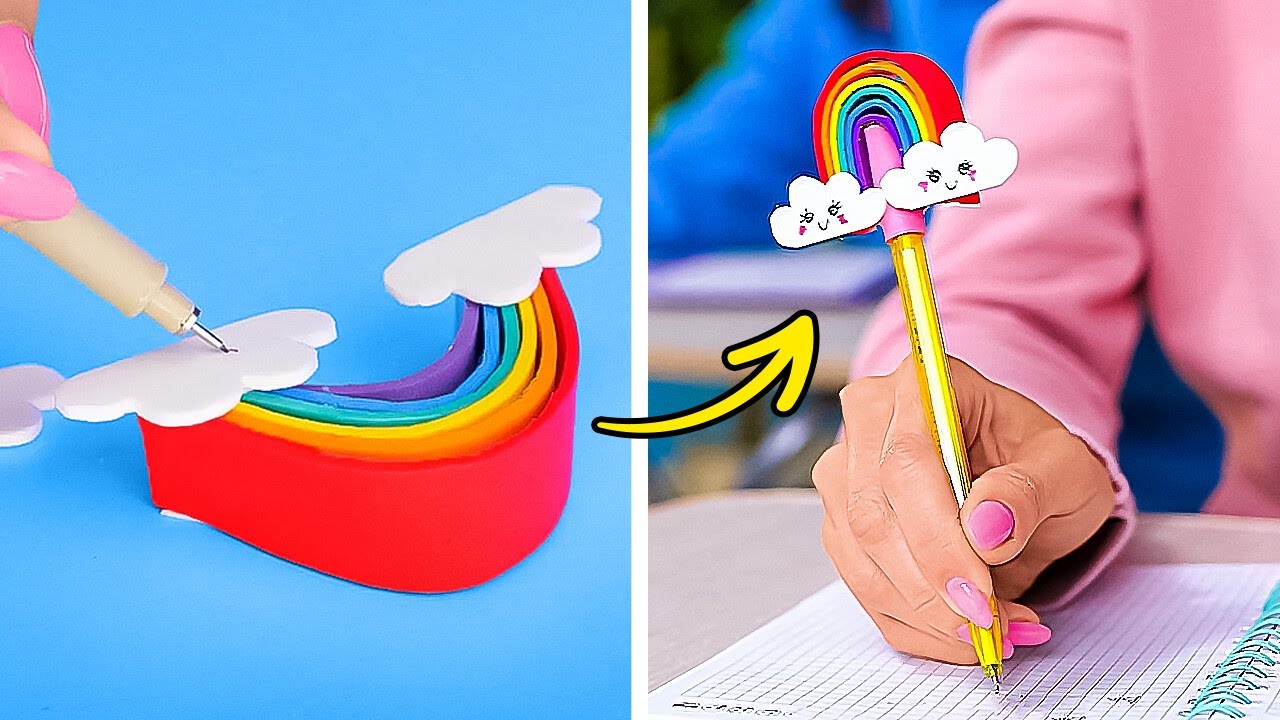 SCHOOL HACKS & DIYS TO INSTANTLY BOOST YOUR MOOD! 🎒✨