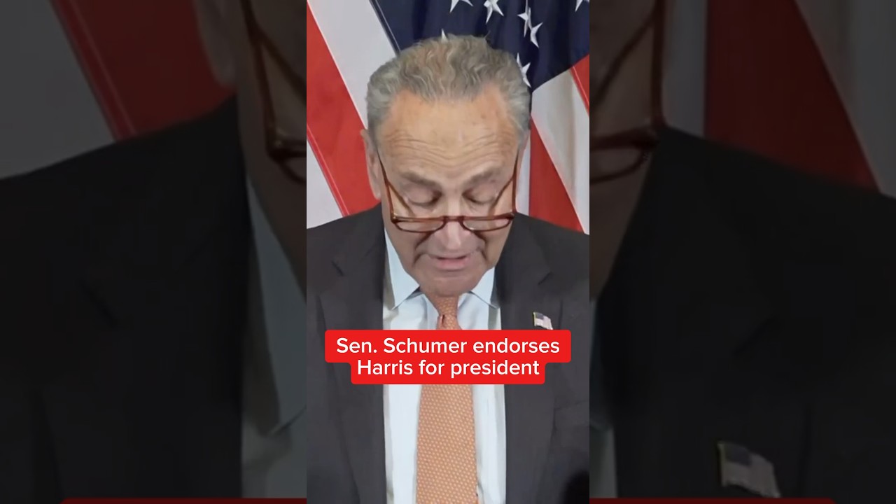 Sen. Schumer endorses Harris for president