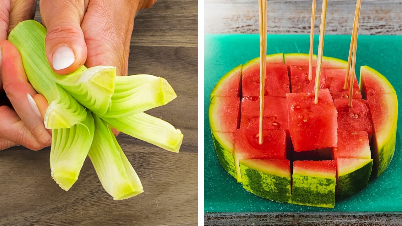 Simple Tips & Tricks For Peeling And Cutting Vegetables And Fruits