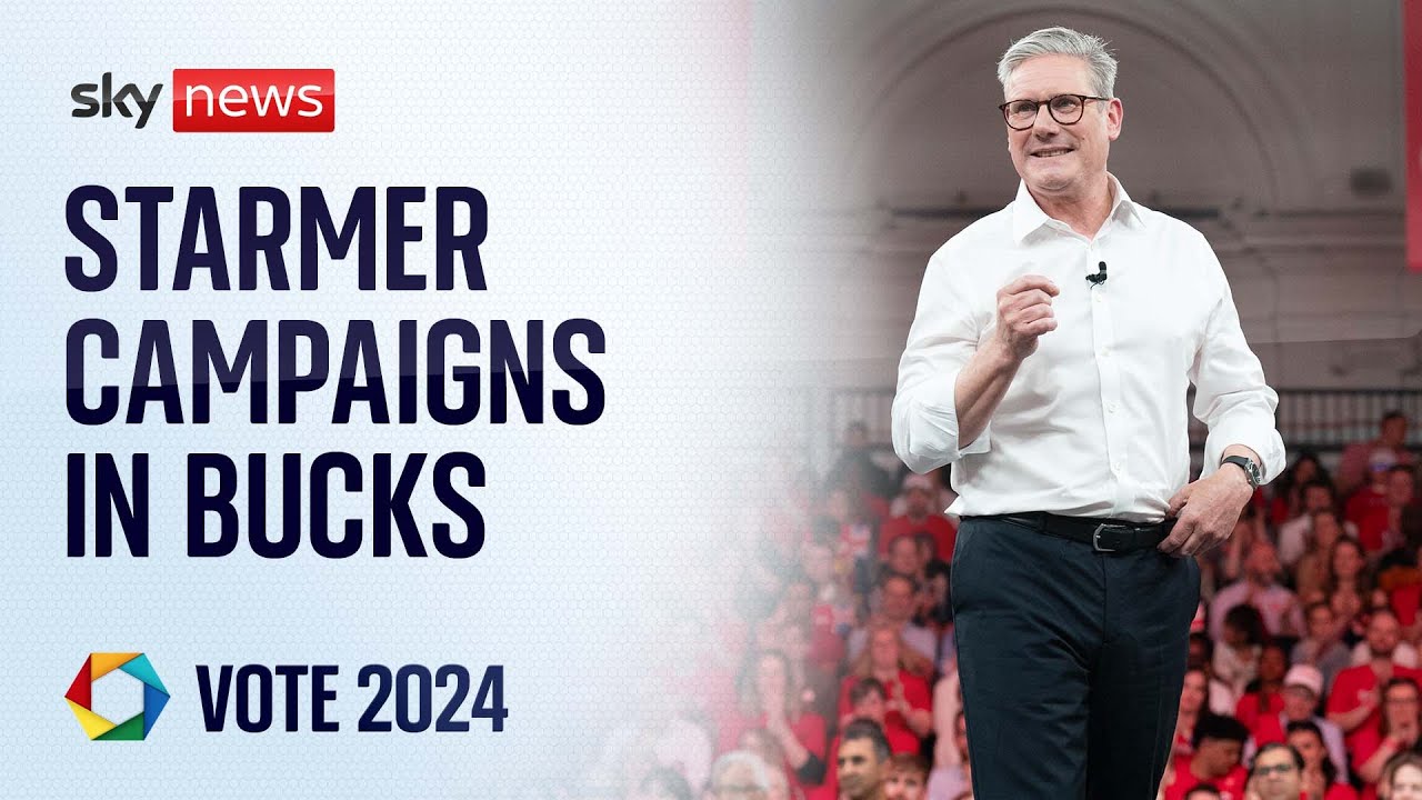 Sir Keir Starmer delivers stump speech in Buckinghamshire