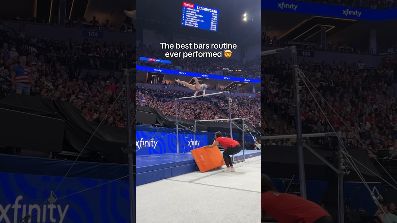 Suni Lee is absolutely insane 🤯 #usagtrials24 #gymnastics #olympics #gymnast #sunilee #sports #win