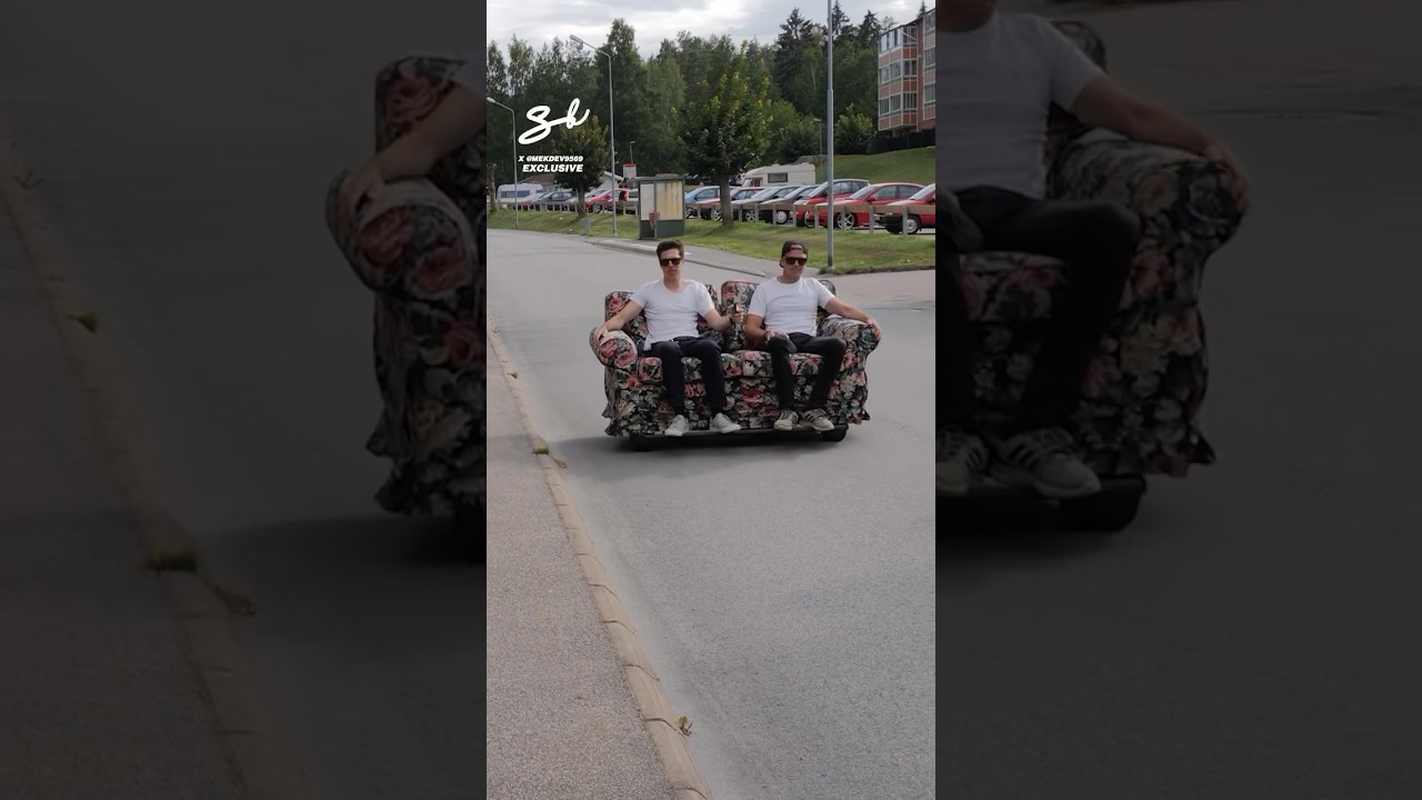 Taking ‘couch surfing’ to a whole new level! 😂🔥 #DIY #carmods #funny