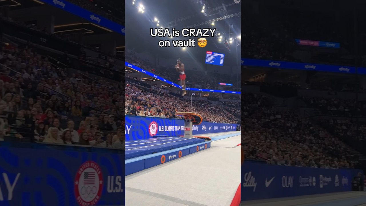 The height is crazy 😮‍💨 #gymnast #olympics #olympic #sports #gymnastics #sport #usa #parisolympics