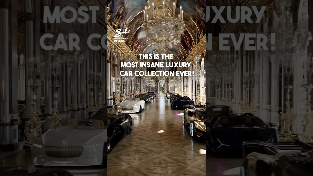 There’s luxury and then there’s this…😱 #luxury #cars #garage