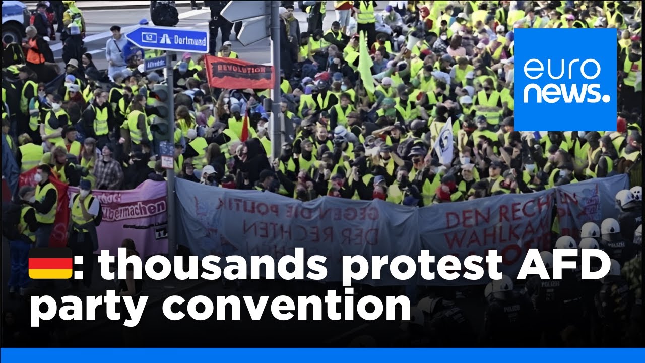 Thousands protest against far-right AfD party convention | euronews 🇬🇧