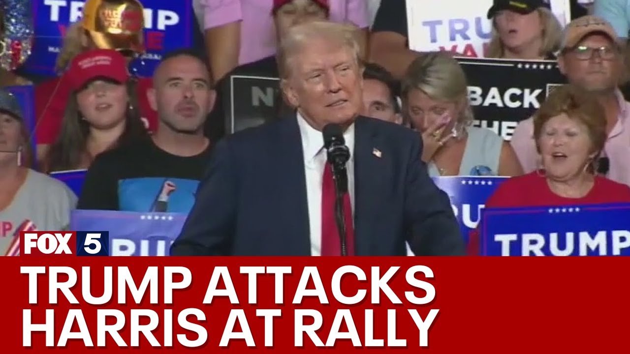 Trump calls Harris a ‘lunatic’ at Charlotte rally | FOX 5 News