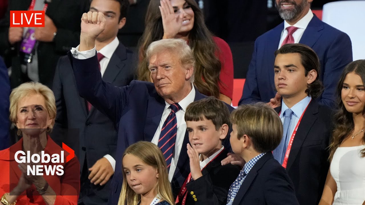 Trump gives speech at RNC in 1st public speaking appearance since assassination attempt | LIVE