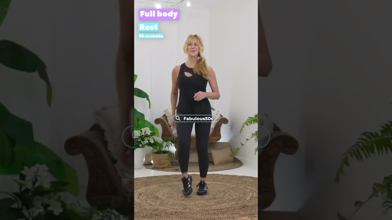 Try this Arms & Full Body Exercise Set to Burn Fat at Home! 💪 #Fabulous50s #shorts