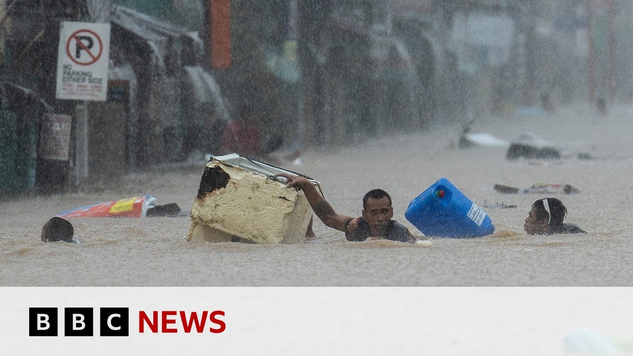 Typhoon Gaemi makes landfall in Taiwan with two dead and hundreds injured | BBC News