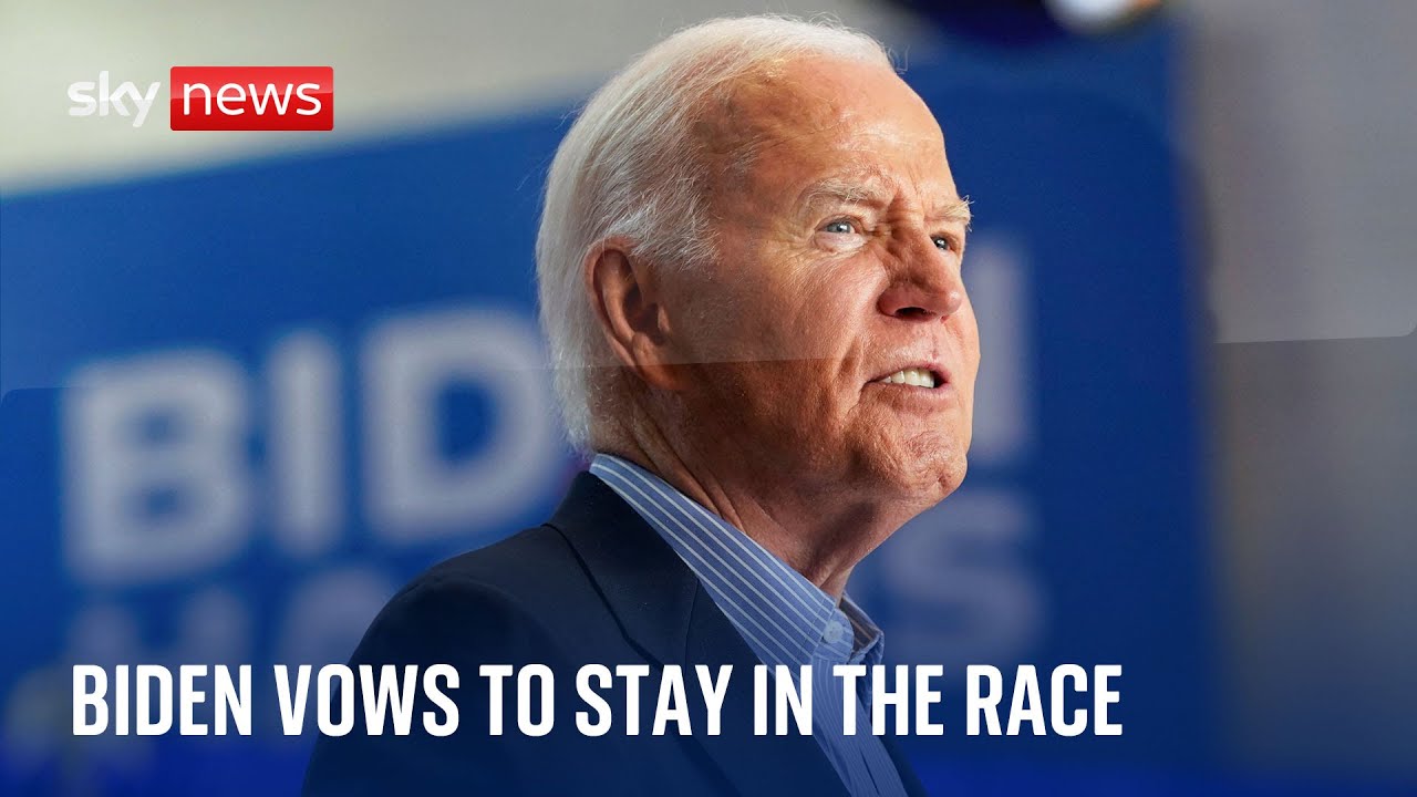 US President Joe Biden vows ‘I’m staying in the race’ amid speculation over his future