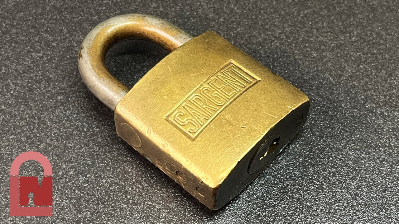 Vintage Sargent Padlock Picked