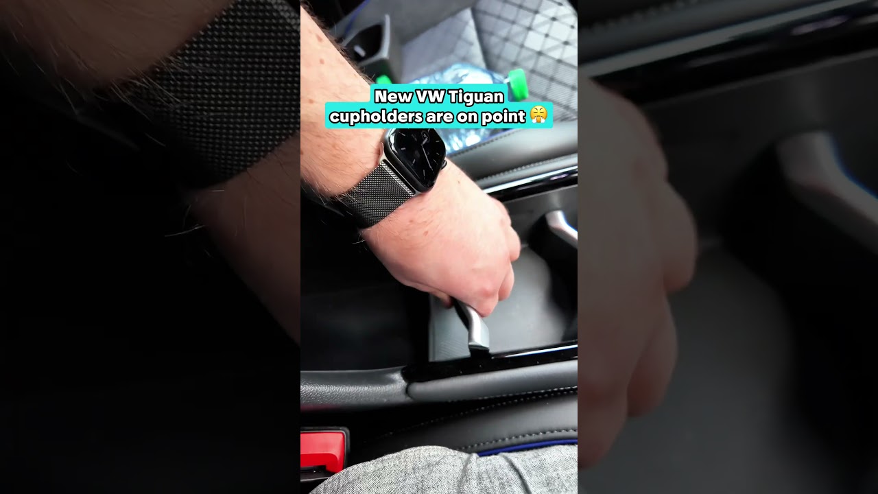 VW Tiguan has strong cupholder game 💪