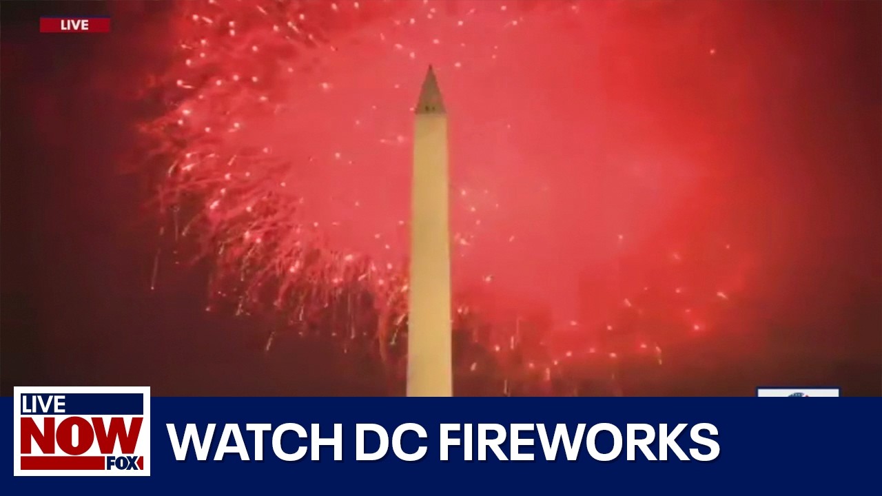 WATCH: July Fourth DC fireworks show over Washington Monument | LiveNOW from FOX