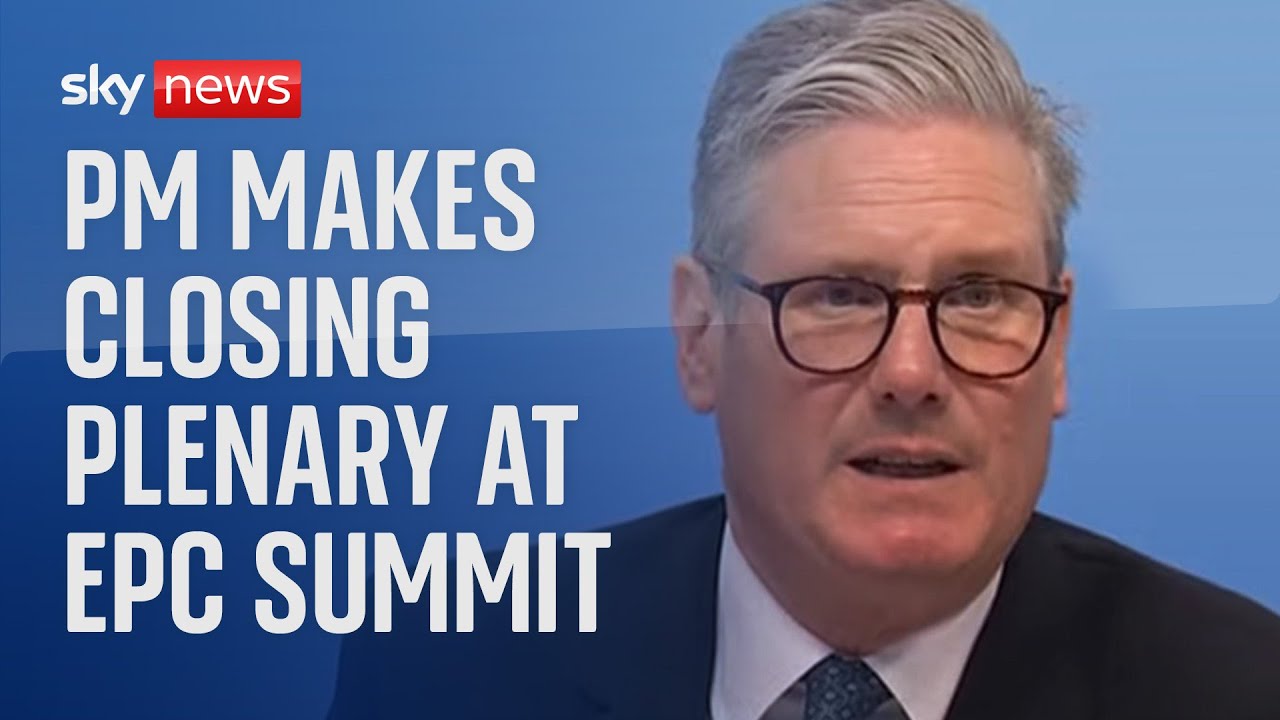 Watch live: Prime minister delivers closing plenary at European Political Community summit