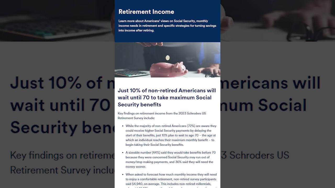 Why Seniors Don’t Wait For 70 To File For Social Security — The Real Reason!