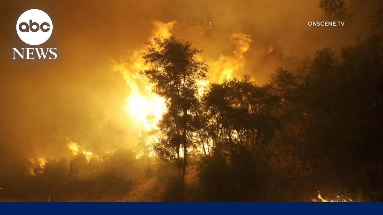 Wildfires burn out of control in Northern California, prompting massive evacuations