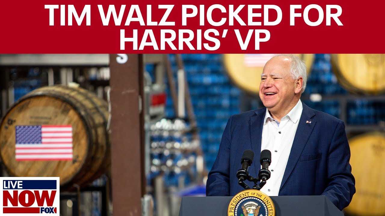 BREAKING: VP Kamala Harris chooses Governor Walz as running mate | LiveNOW from FOX