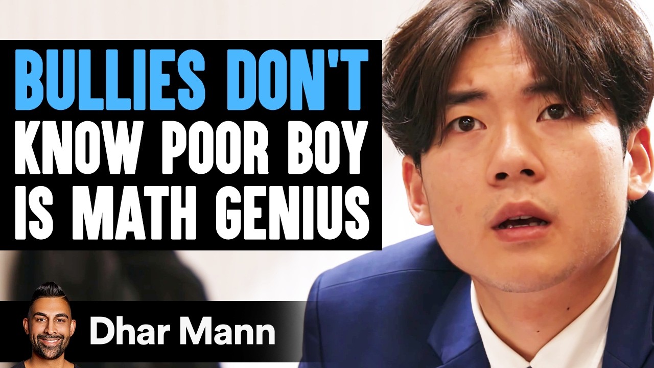 BULLIES Don’t Know Poor Boy Is MATH GENIUS | Dhar Mann Studios