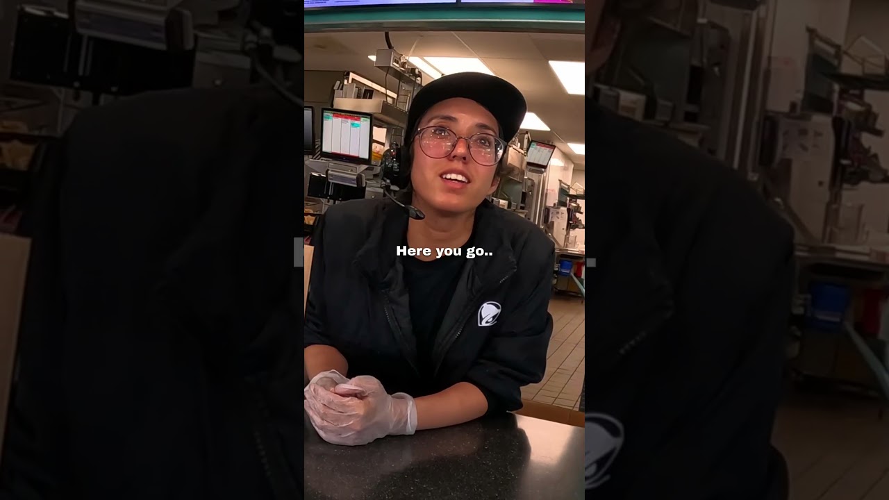 Buying a taco with 1,000 slices of cheese!