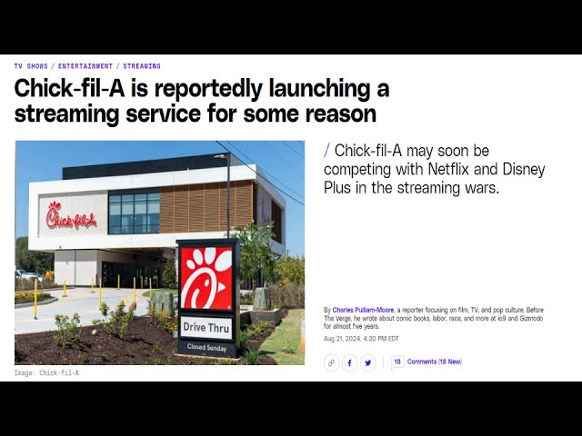 Chick-Fil-A Streaming Platform is A Horrible Idea