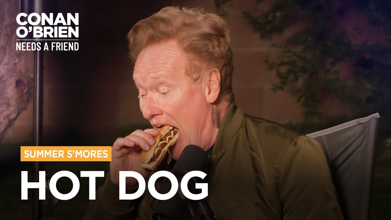 Conan Refuses To Put Ketchup On His Hot Dog | Conan O’Brien Needs A Friend