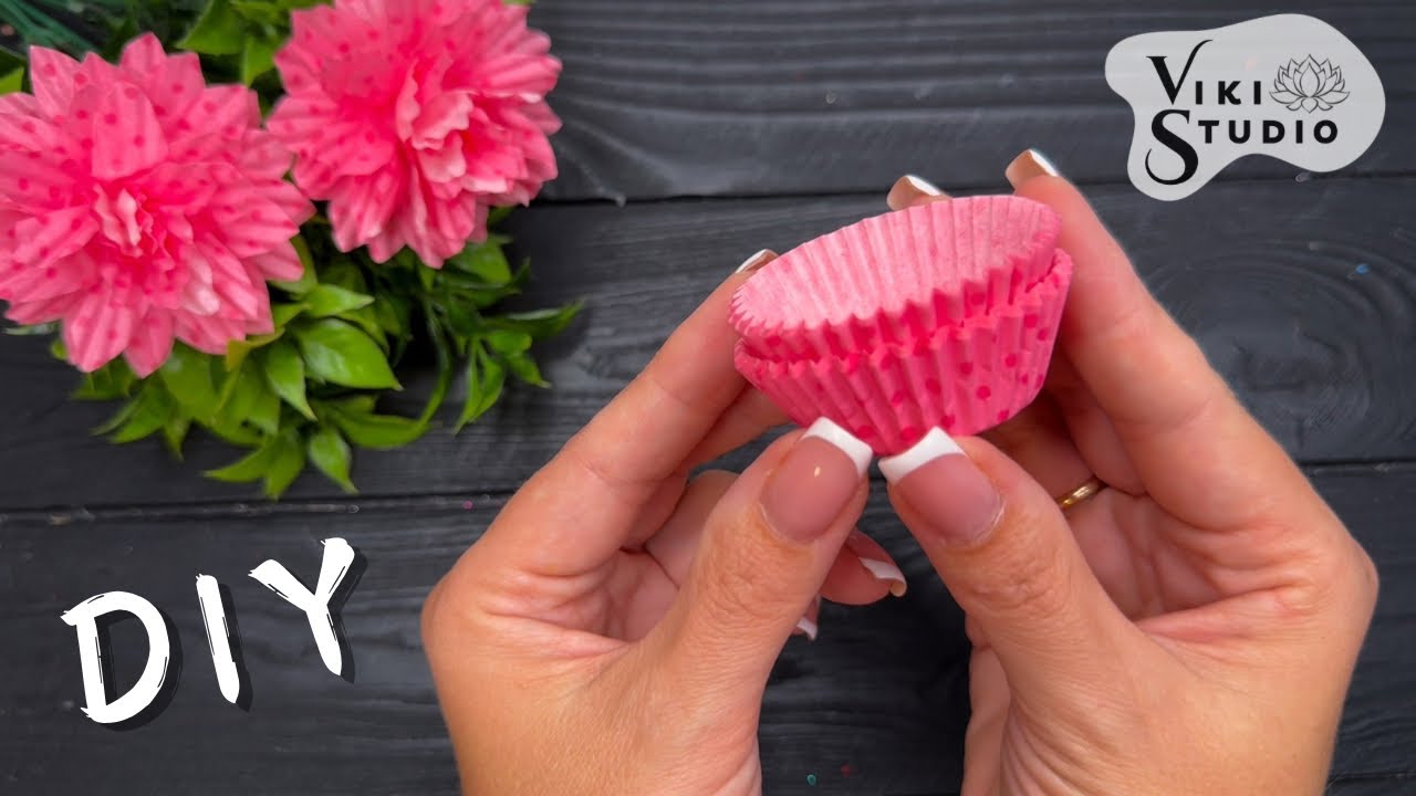 Create Gorgeous Paper Flowers with Just Cupcake Liners!
