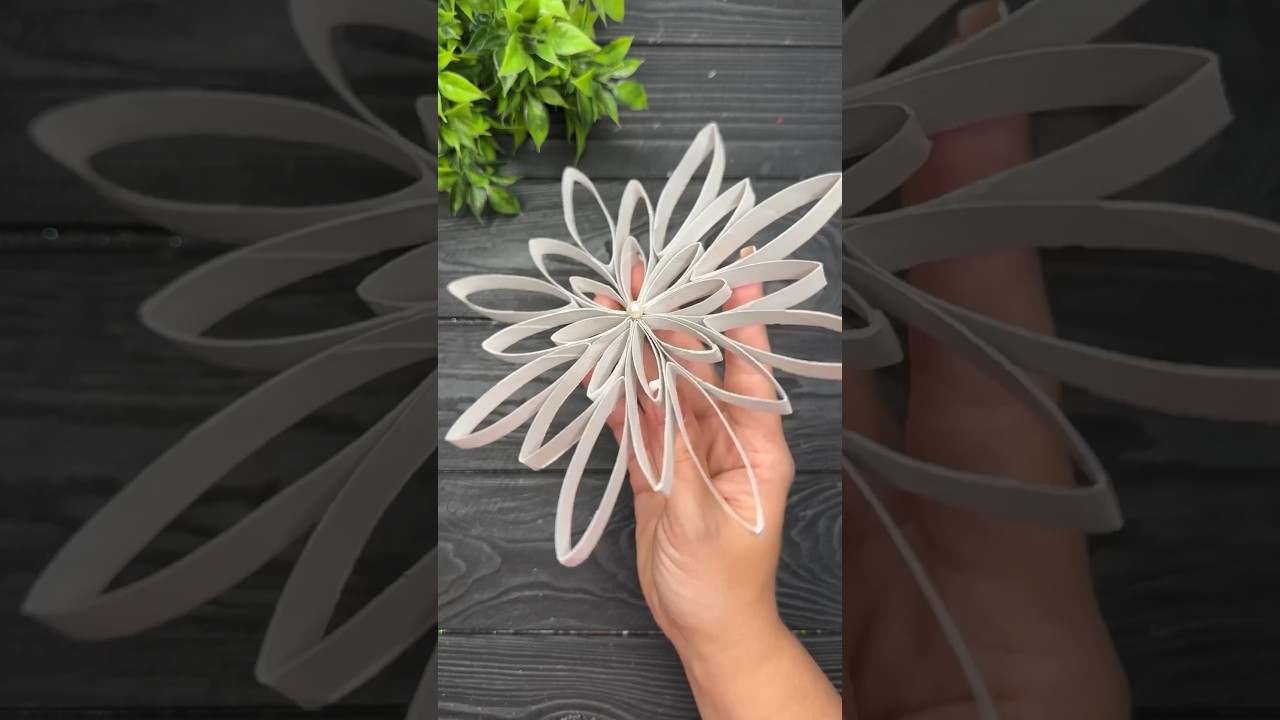 Easy Recycling Craft Idea Paper Decoration DIY Paper Rolls
